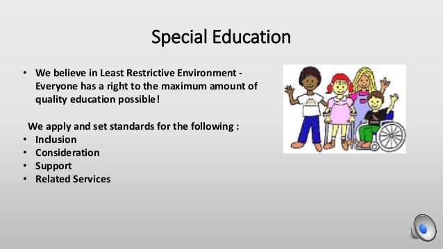 special education slider