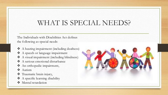 special needs slider